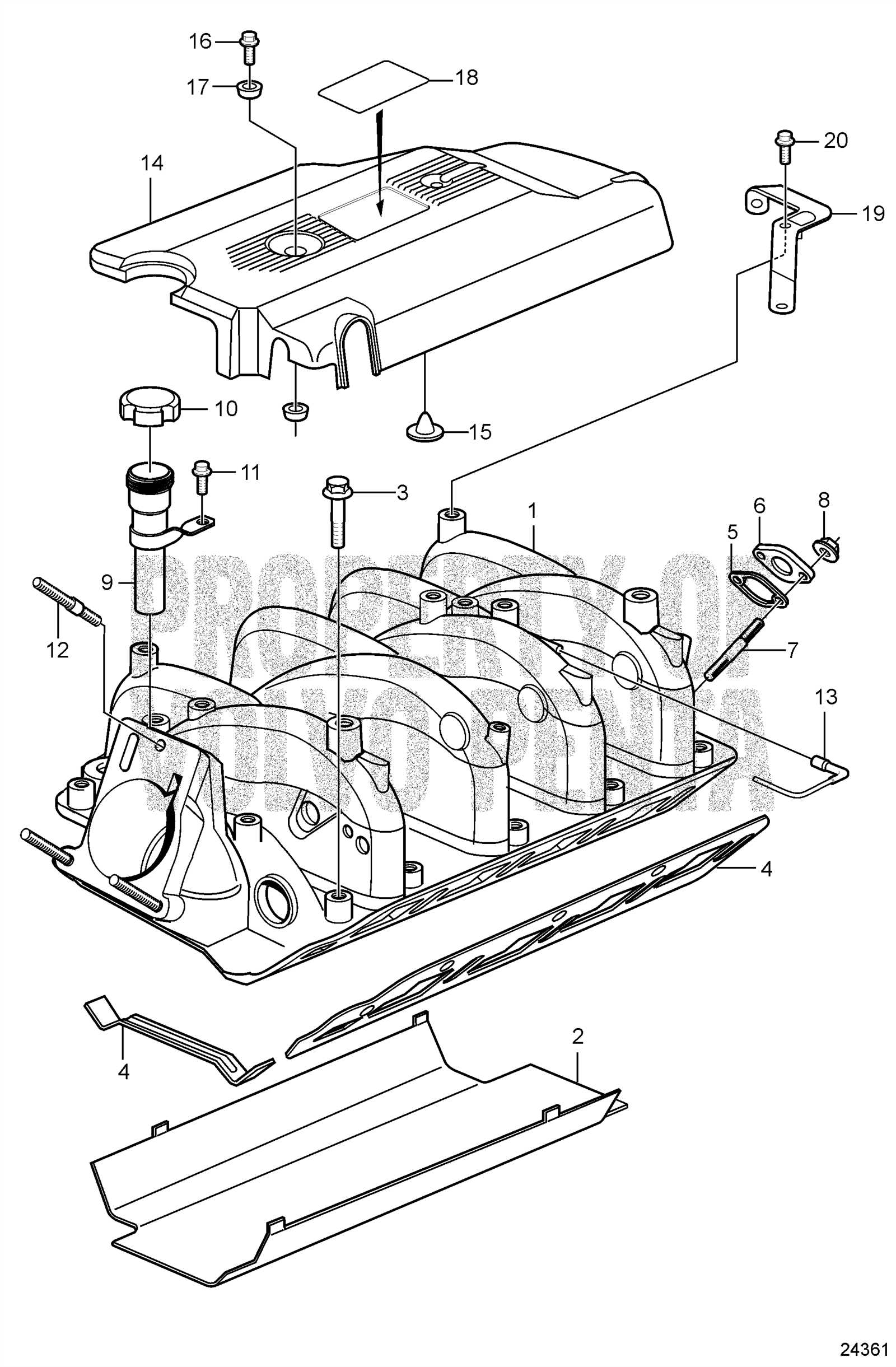 mercury 150 parts diagram