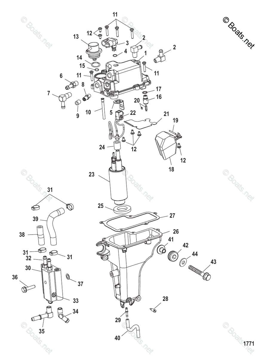 mercury 40 hp 4 stroke parts diagram