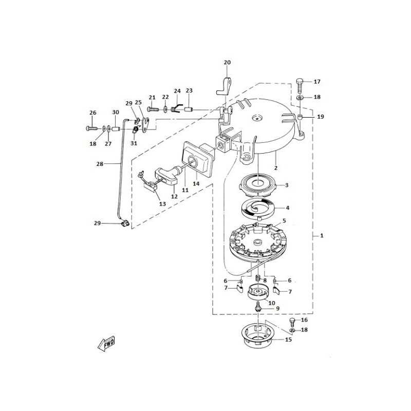 mercury 9.9 2 stroke parts diagram