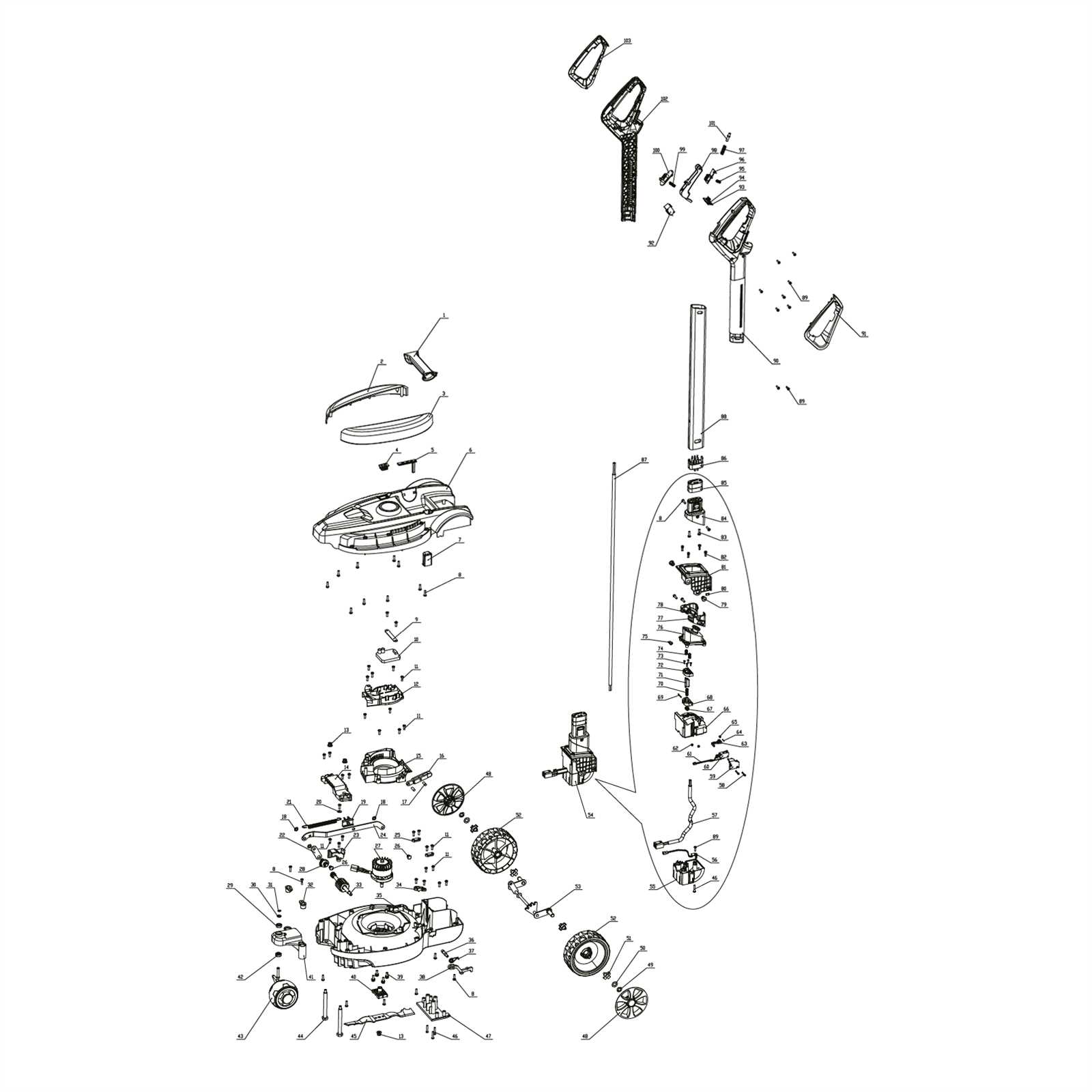 mercury lower unit parts diagram