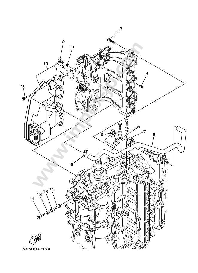 mercury optimax 150 parts diagram