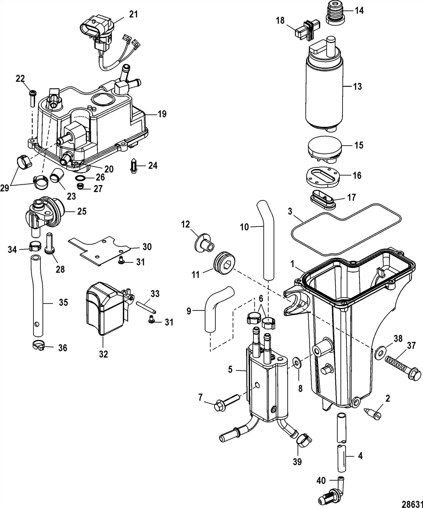 mercury outboard parts diagrams