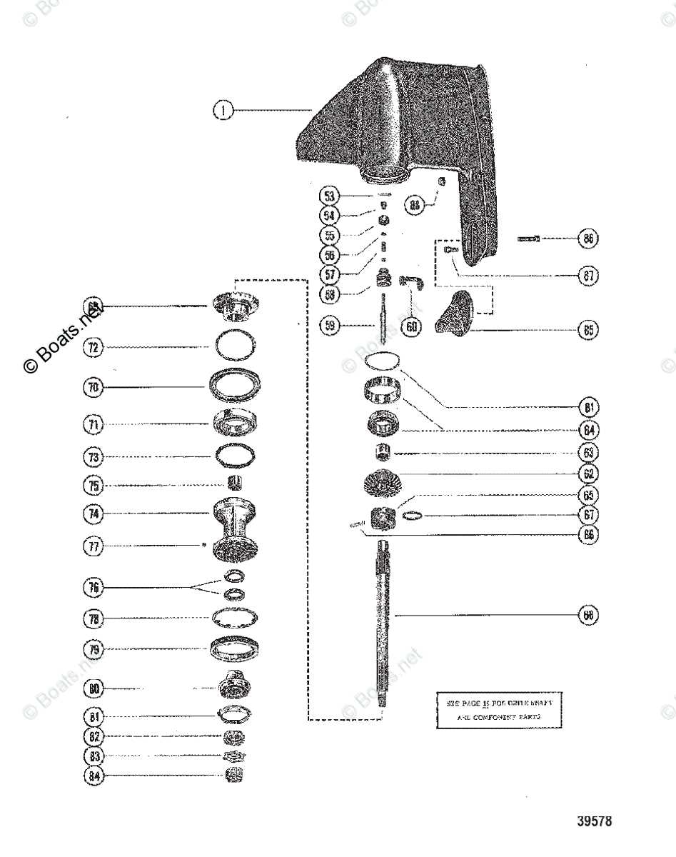 mercury outdrive parts diagram