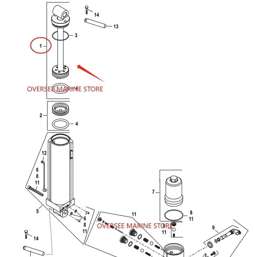 mercury tilt and trim parts diagram