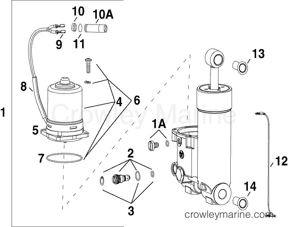 mercury tilt and trim parts diagram