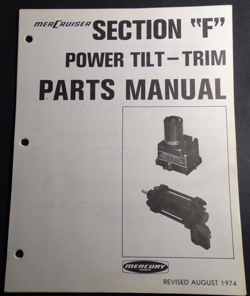 mercury tilt and trim parts diagram