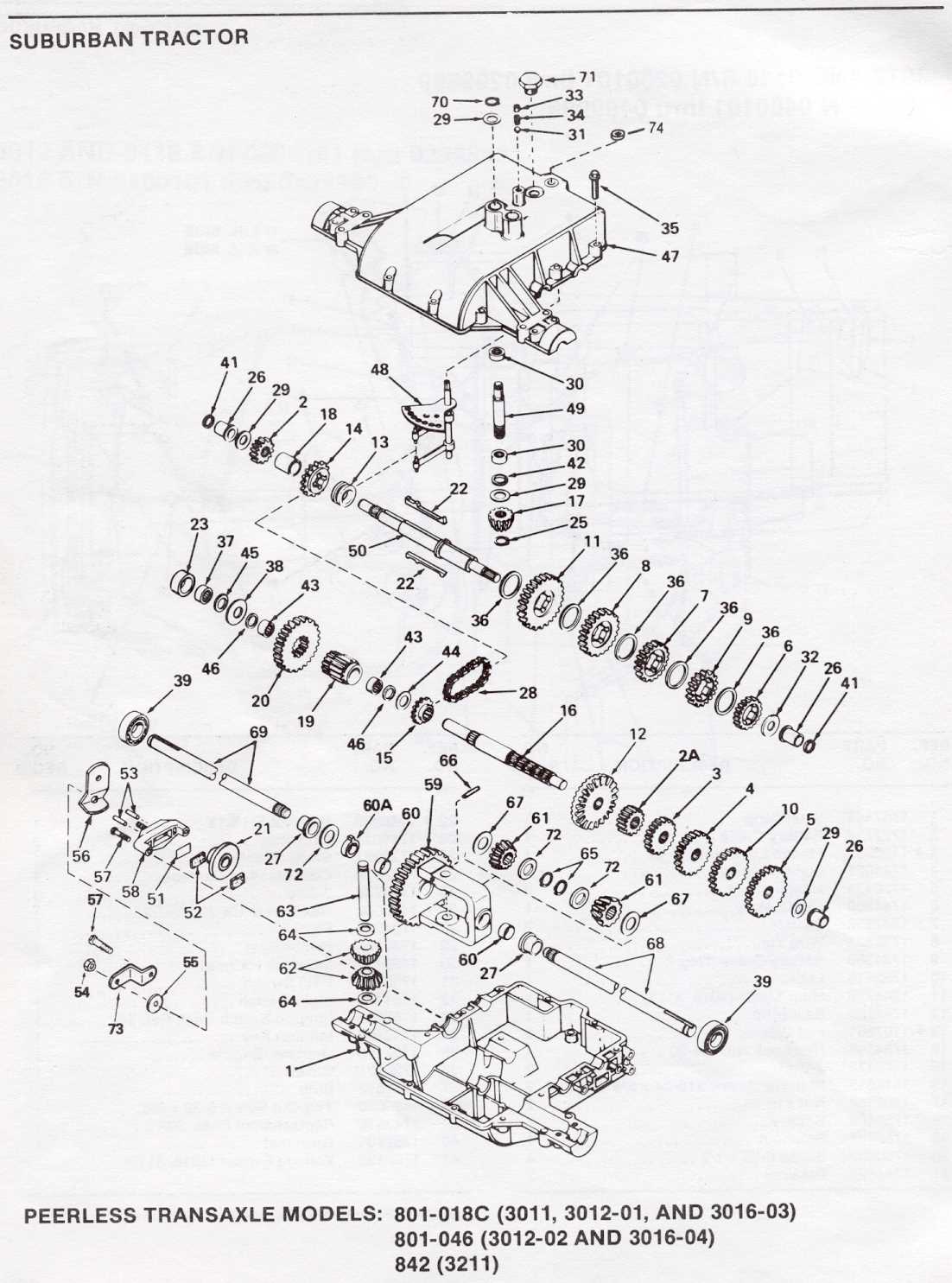 tecumseh peerless transmission parts diagram