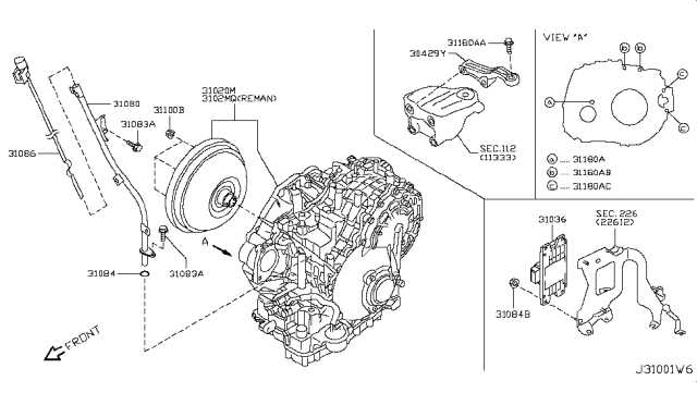 2012 nissan murano parts diagram