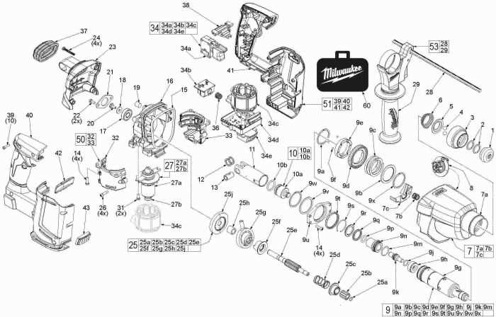 milwaukee 2607 20 parts diagram