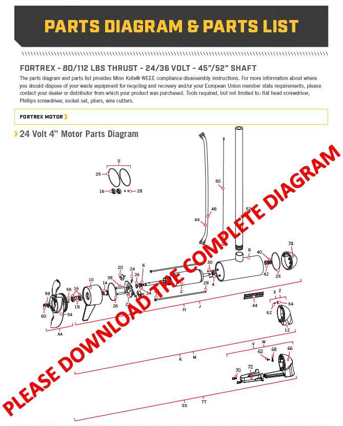 minn kota edge 45 parts diagram