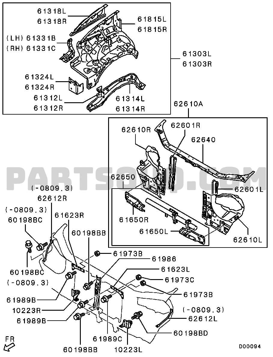 mitsubishi l200 parts diagram