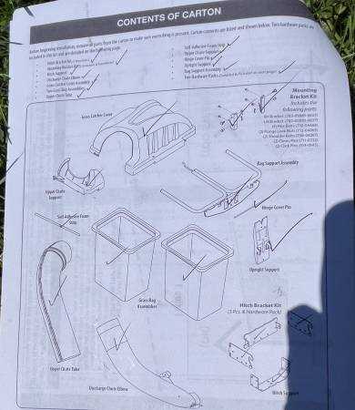 craftsman bagger parts diagram