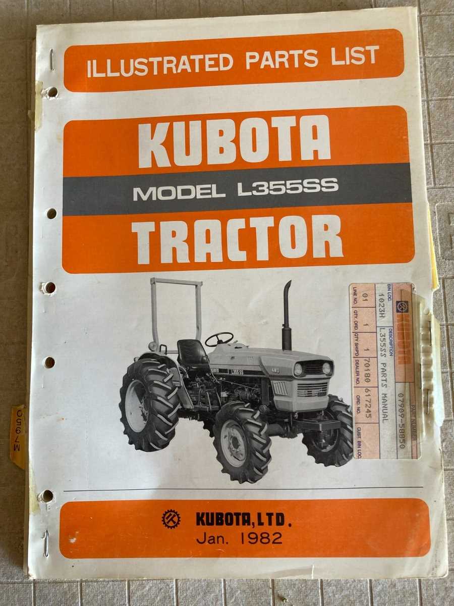 kubota l2550 parts diagram