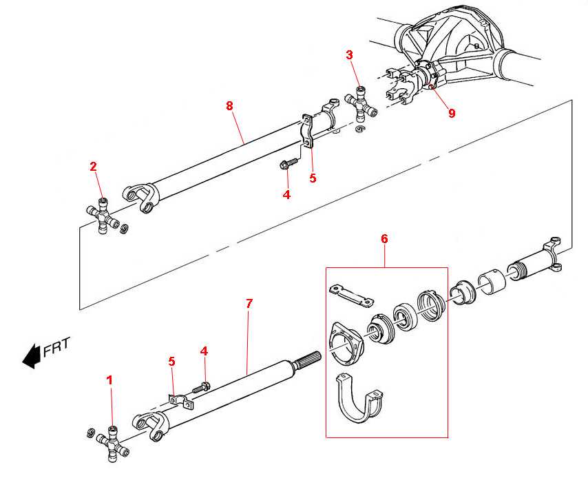 driveline parts diagram