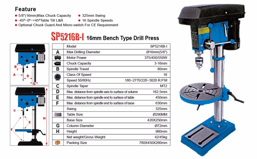 central machinery drill press parts diagram