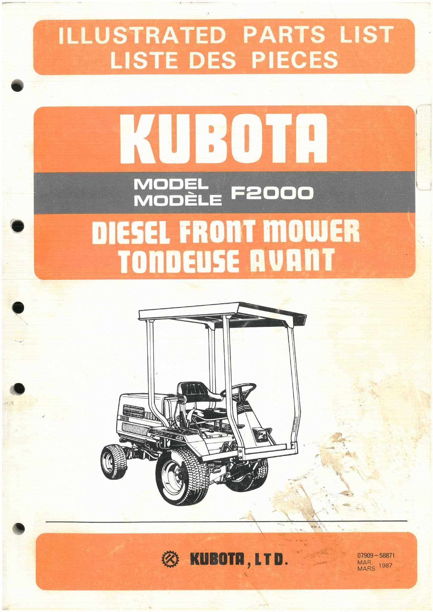 kubota b2301 parts diagram