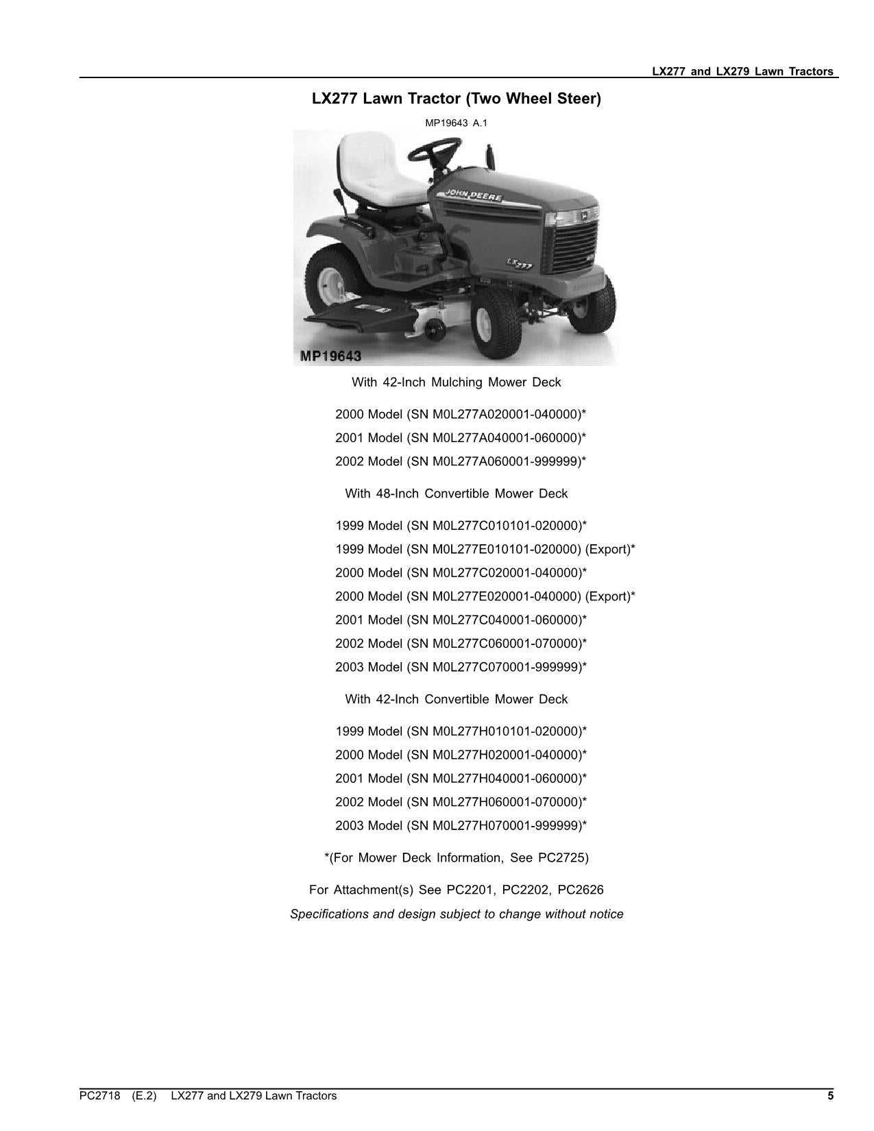 john deere lx279 parts diagram