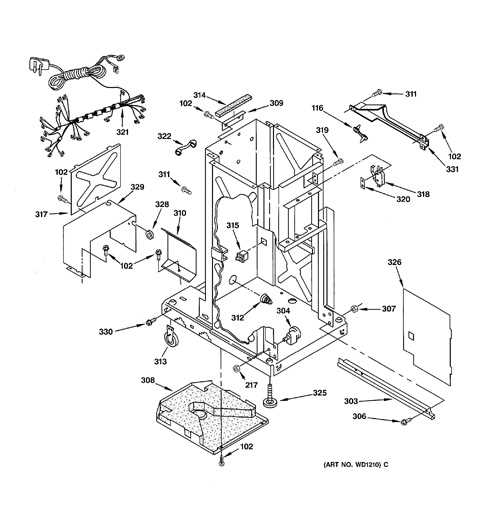 trash compactor parts diagram