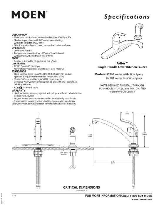 moen adler kitchen faucet parts diagram