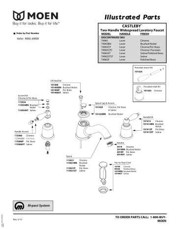 moen illustrated parts diagram