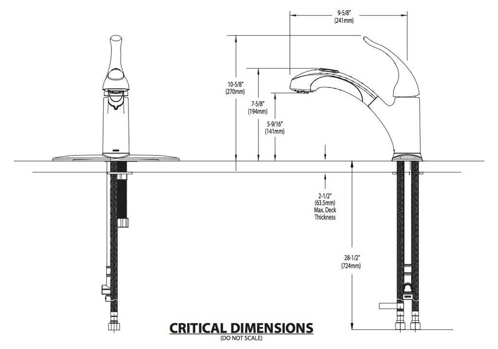 moen pull out kitchen faucet parts diagram