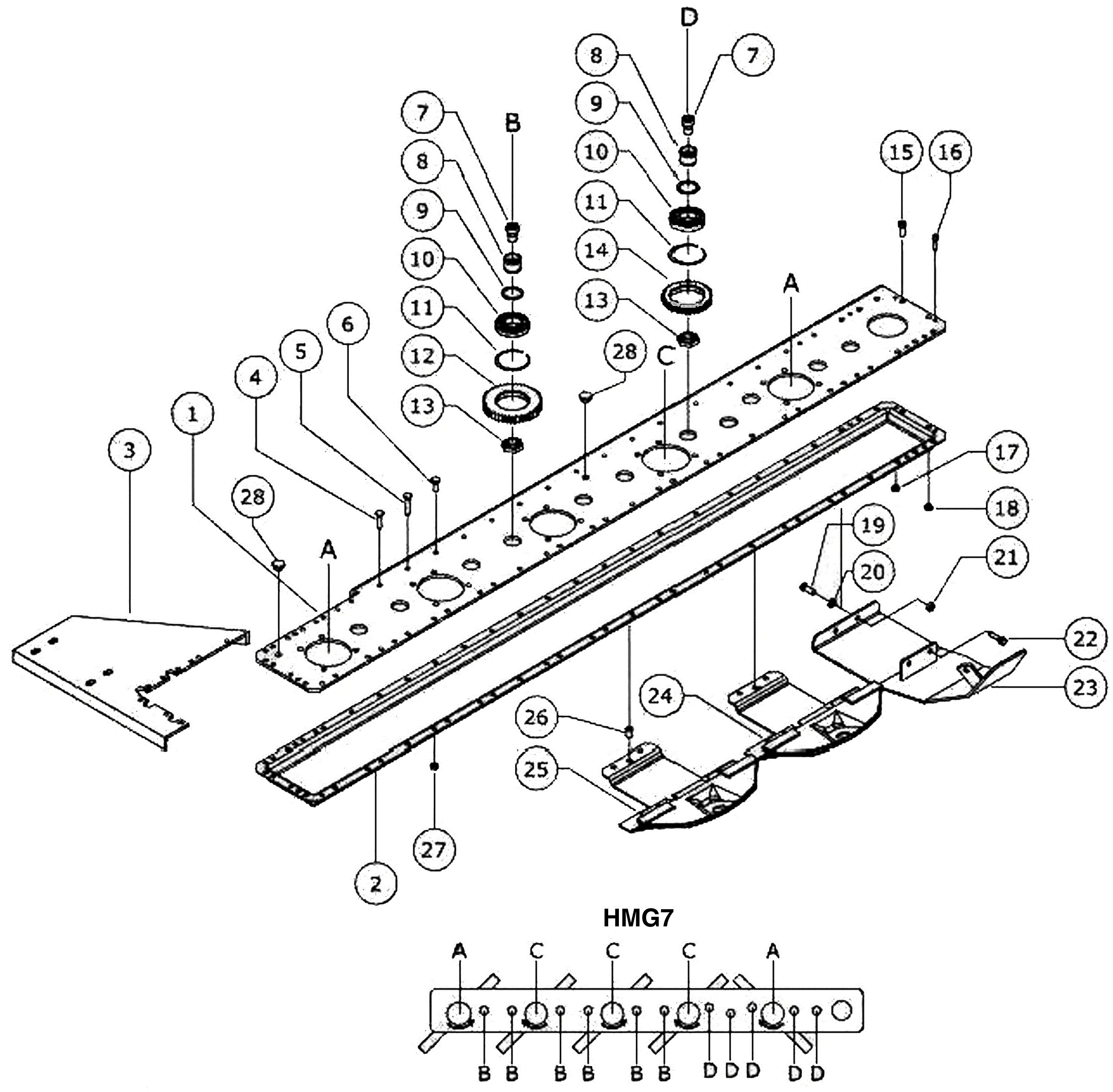 mower parts diagram