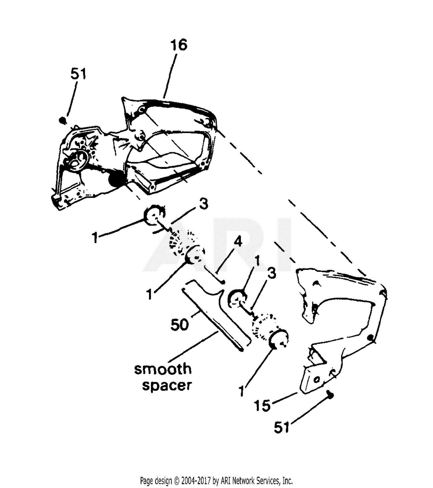 poulan 3400 parts diagram