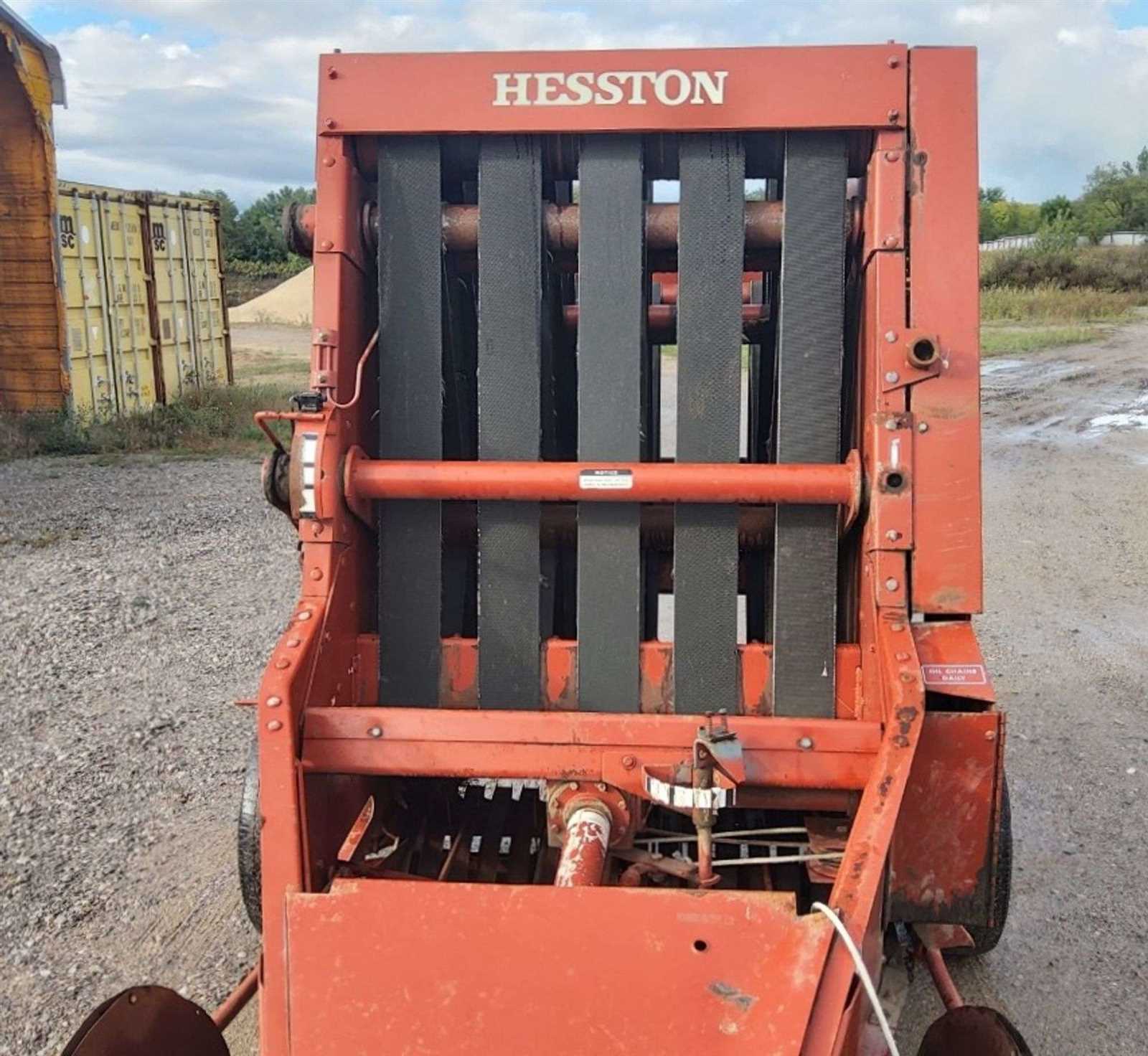 hesston 5530 round baler parts diagram