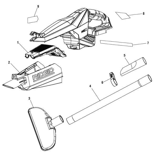 ridgid shop vac parts diagram