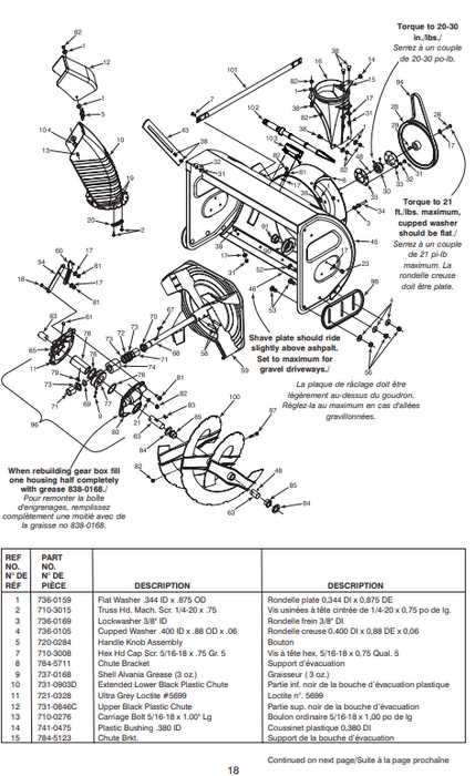 mtd snowblower parts diagrams