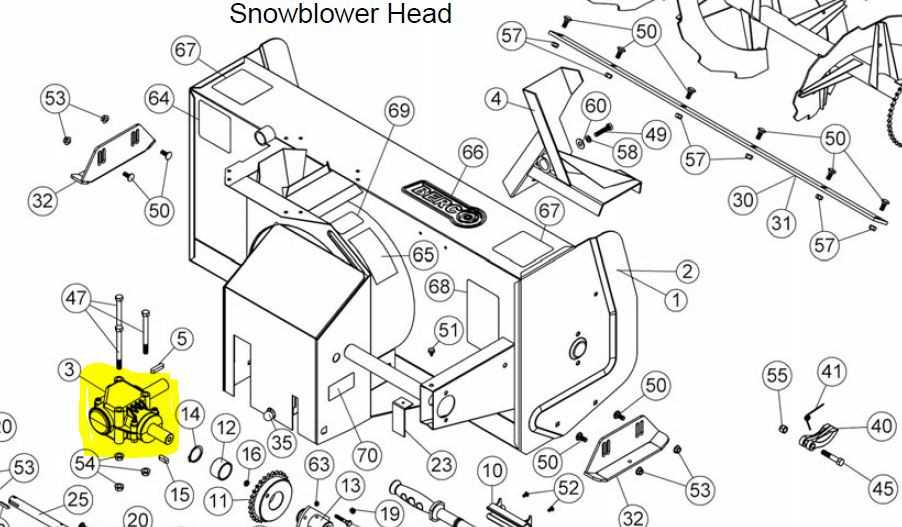 mtd yard machine snowblower parts diagram