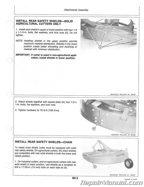 john deere 609 rotary cutter parts diagram