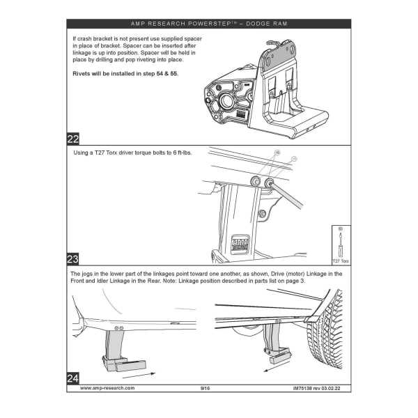 amp research power step parts diagram