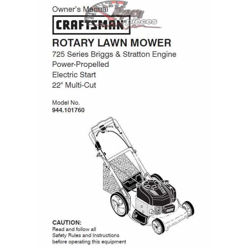 manual craftsman self propelled lawn mower parts diagram