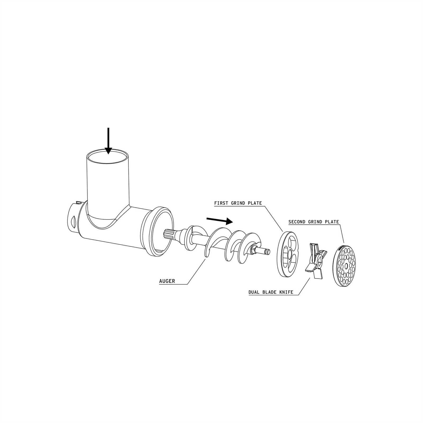 lem meat grinder parts diagram