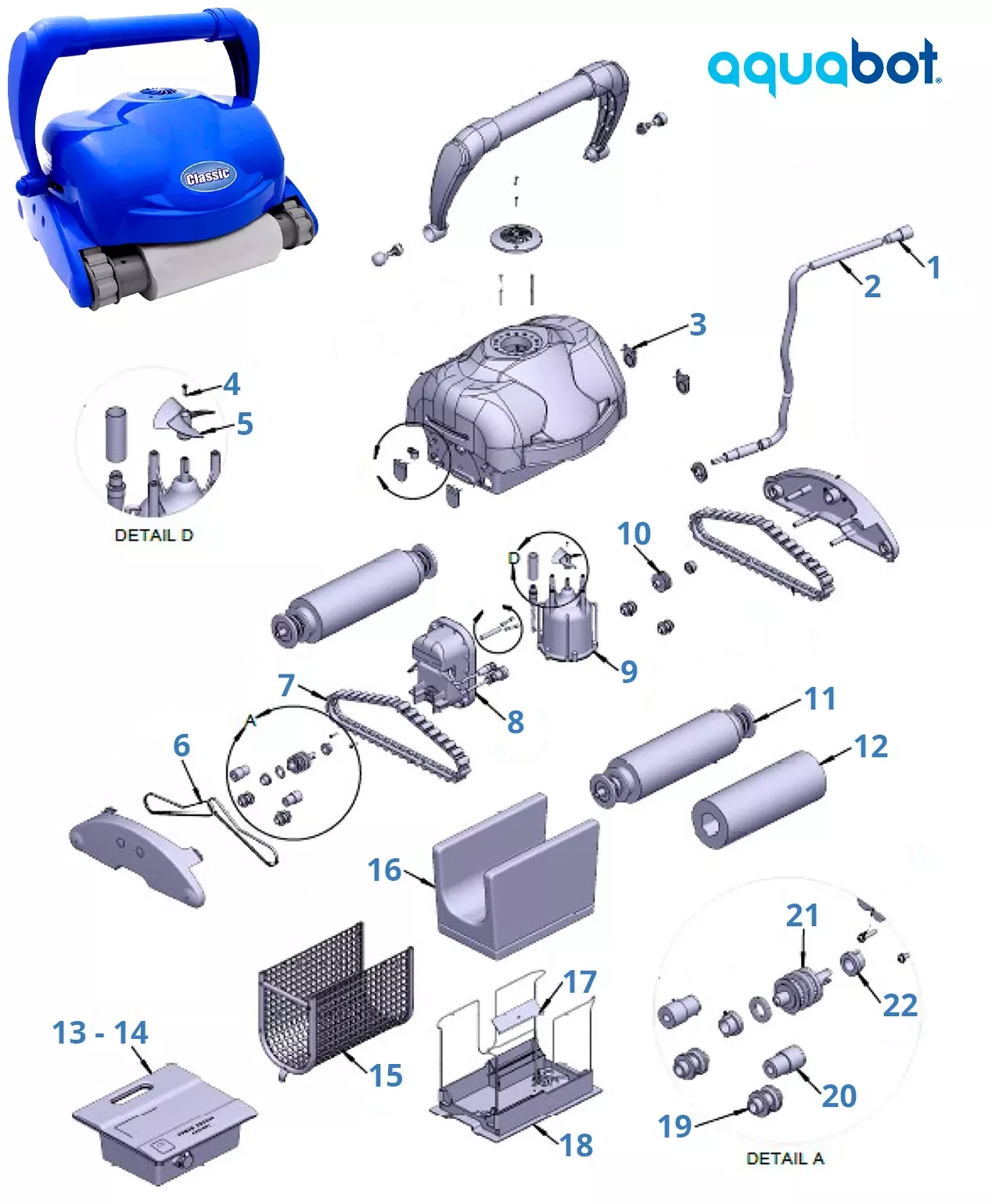 aquabot parts diagram