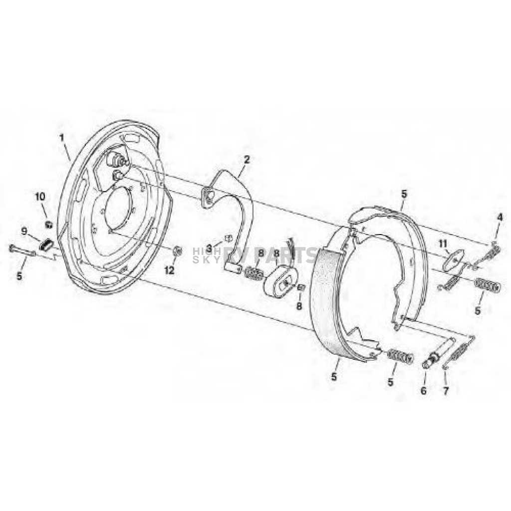 electric trailer brake parts diagram