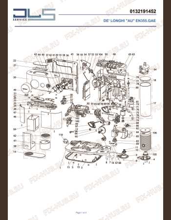 nespresso vertuo machine parts diagram