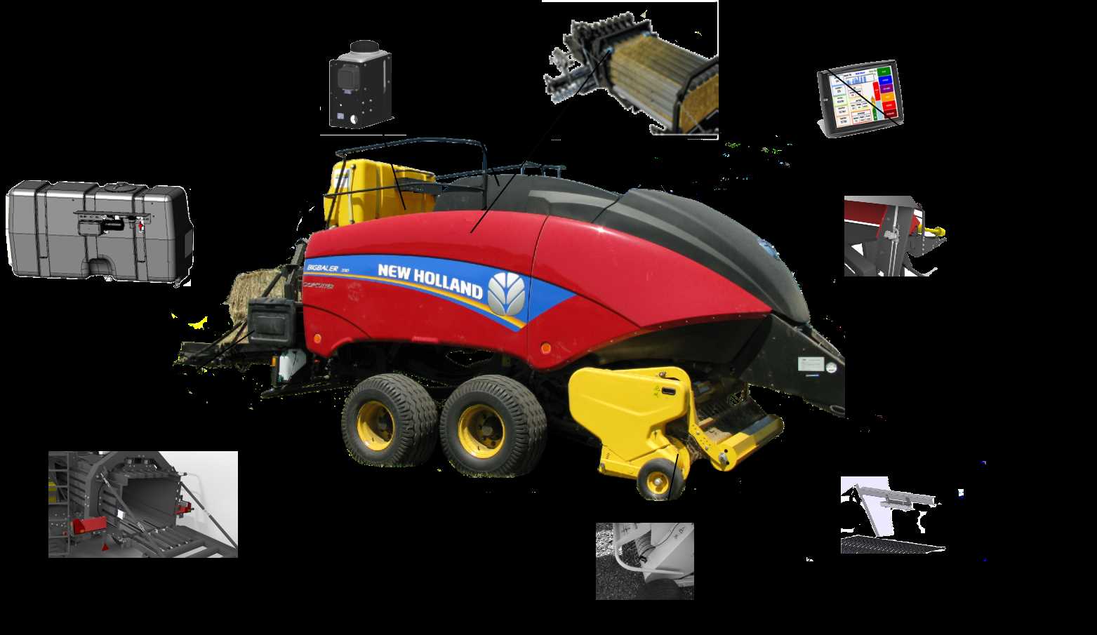 new holland 630 round baler parts diagram