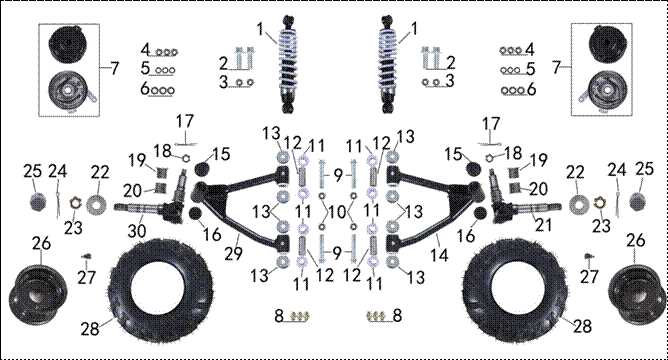 front suspension parts diagram