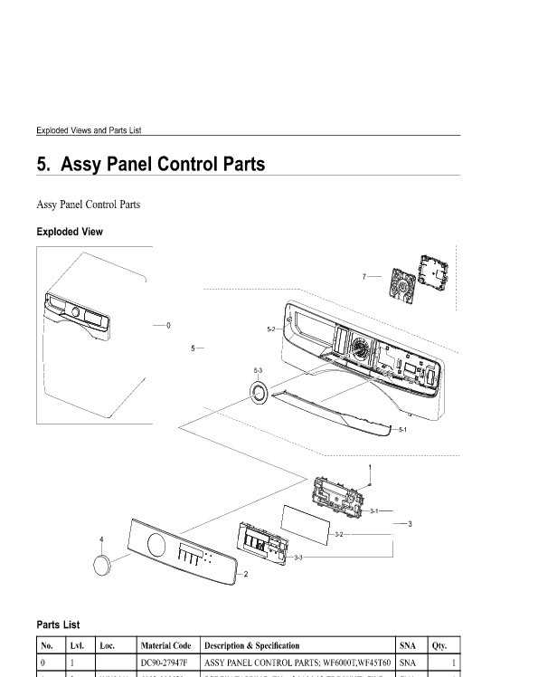 samsung wf45t6000aw parts diagram