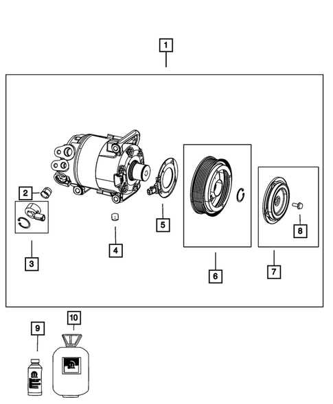 air conditioner compressor parts diagram