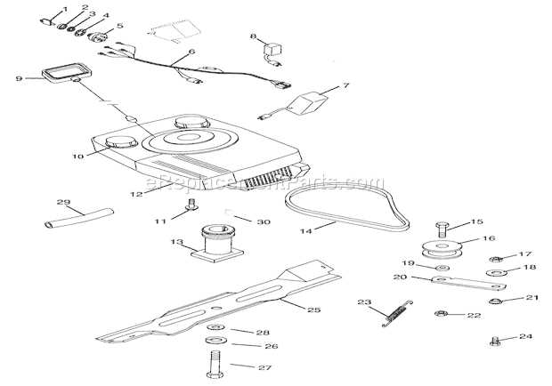 ariens lawn tractor parts diagram