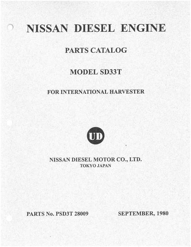 nissan engine parts diagram