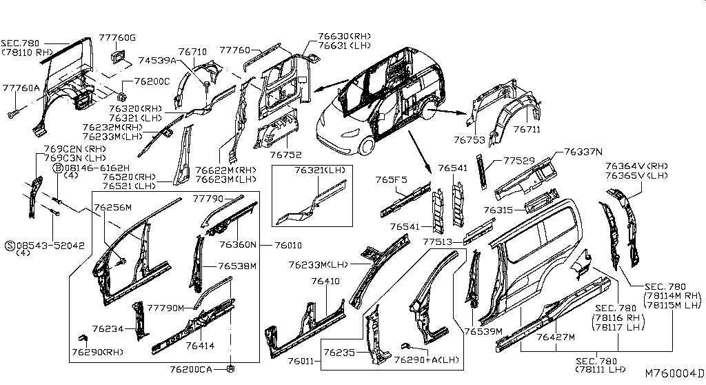 nissan nv200 parts diagram