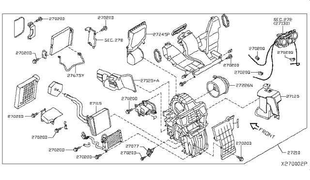 nissan nv200 parts diagram