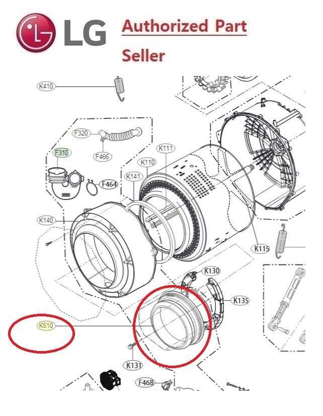 lg tromm washer parts diagram