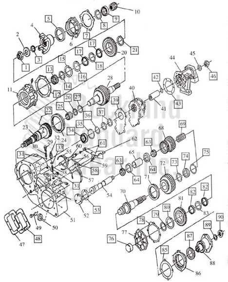 np205 transfer case parts diagram