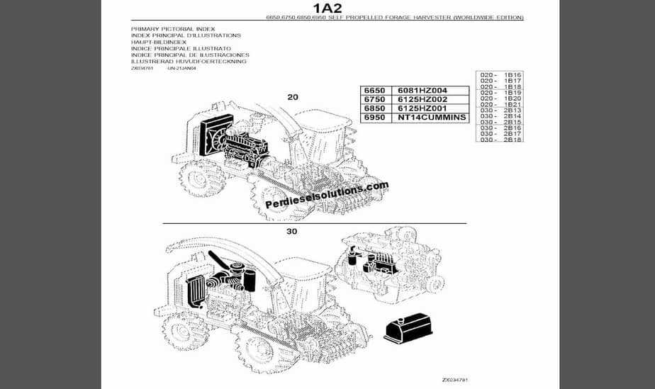 john deere 9600 parts diagram