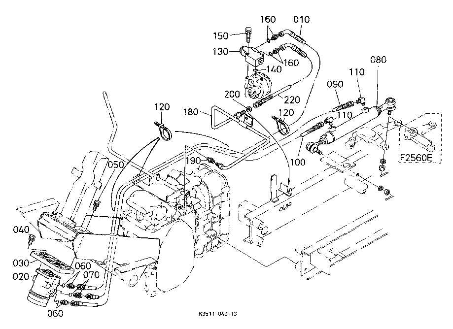 kubota f2560 parts diagram